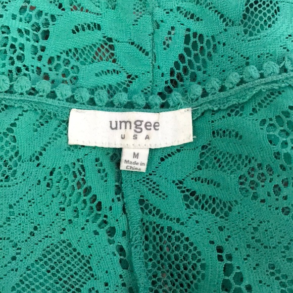 Turquoise lace top - Picture 5 of 5